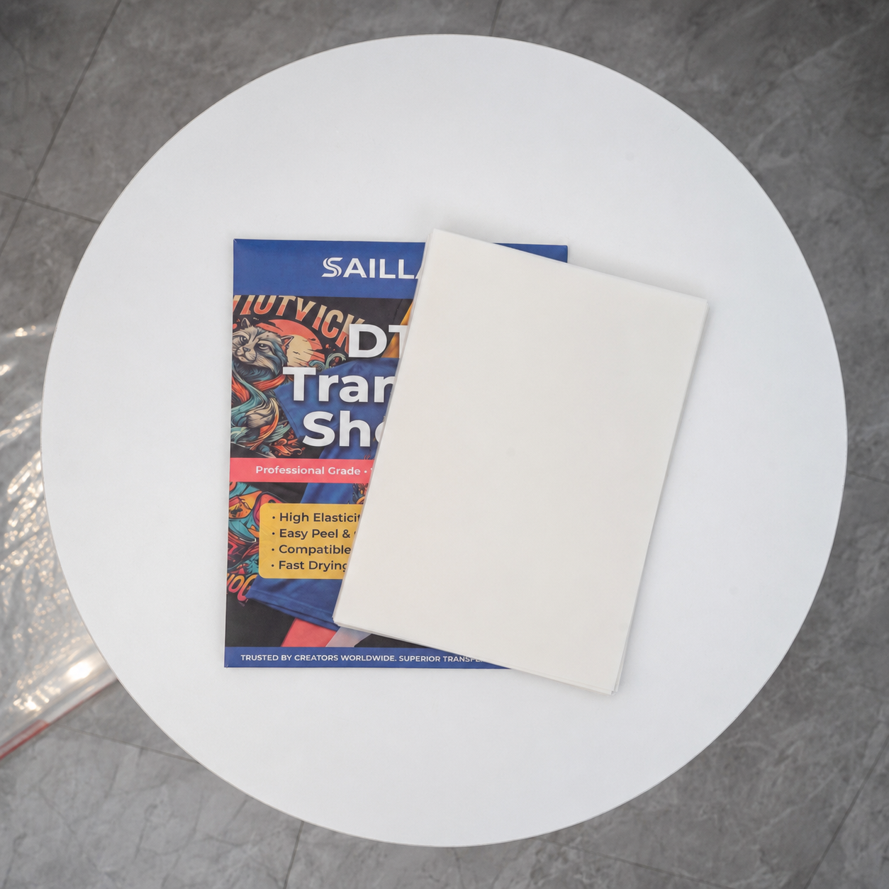 3 Sheet All Time Peel Double Side Water-Based Coated Matte DTF Film for DTF Printer
